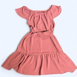 DKNY Pink Dress Tie Waist